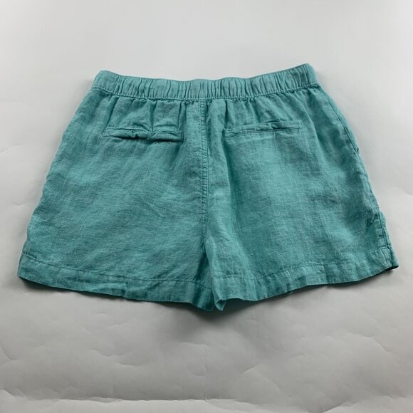 C&C California Light Aqua Linen Pull On Shorts M - Picture 3 of 3